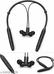 Wireless Neckband Bluetooth Earphones with Deep Bass, HD Sound, In-Line Controls & Comfortable Magnetic Earbuds – Black