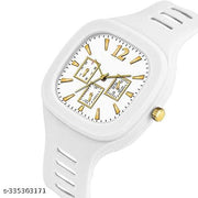 White Miller Analog Watch With MOR Ring