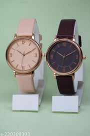 Attractive Ethnic Embossed Designer Leather Belt Analog Watches for Women Watches for Girls
