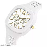 SQUARE DIAL ANALOG SILICON  STYLISH DESIGNER WATCH