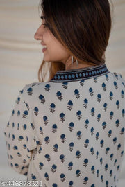 Women Trending Rayon Printed Straight  Kurta