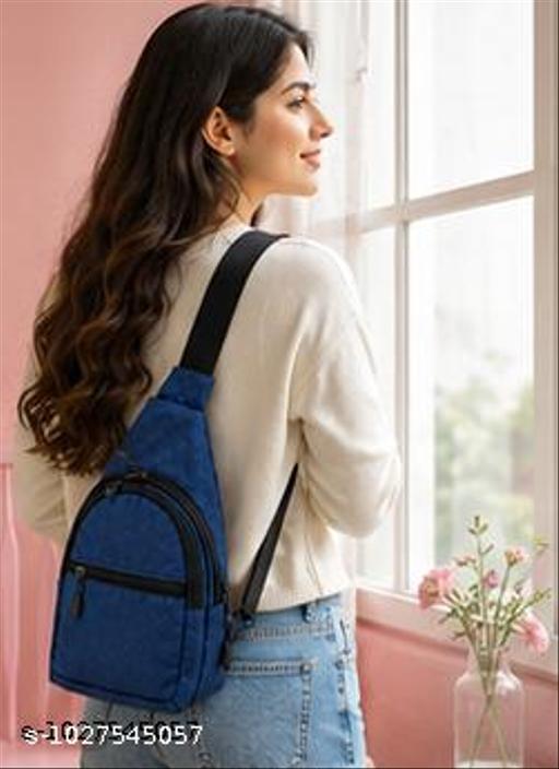 Premium Blue Crossbody Sling Bag for Men & Women