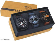 Analog Watch - For Men Special Super Quality Analog Watches Combo Look Like Handsome For Boys And Mens Pack Of - 3(436-01-02)