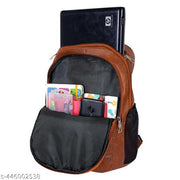 -Latest Leather Fashionate School Bags Laptop Backpack Waterproof PU Leather Backpacks for Men Women Boys & Girls Backpack Unisex Artificial leather backpack bag/casual/college/school/office 30 Liters