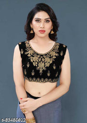 Women's Net Saree Kashvi Petite Sarees Embroidered Bollywood Net Saree with Blouse (Grey)|Women's Net Saree|