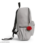 SARA Trendy Teen Patti girl Grey backpack for women