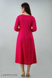 Trendy Printed Embroidery Kurti