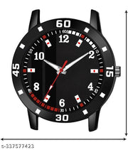 Black Dial Black PU Strap With King Bracelet combo Watch For Boys And men