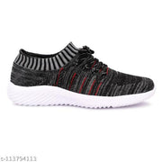 Fancy #Black #Synthetic Sports Shoes For Men