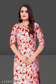 SIYARAM CREATION Women's Crepe Printed Straight Kurta
