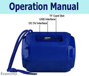 Wireless portable Speaker MZ-A005 TF-card supported Bluetooth traveling speaker, powerful sound speaker High Sound Blast  (Color Blue)