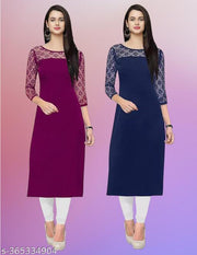 Dream Beauty Fashion Women's Solid A-line Multicolor Kurtis & Kurtas