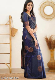Designer Beautiful Banarasi Saree with Blouse Piece for Women