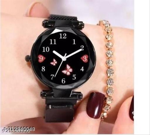 Butterfly Magnetic strap Analog watch for Ladies and Girls