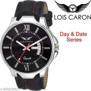 LOIS CARON LCS_4119 WHITE DIAL AND BLACK STRAP Analog Watch - For Men ()