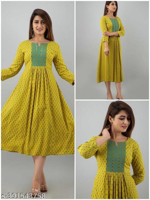 New Trendy Printed Embroidery Kurti
