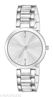 New Fancy Solid Dial Attractive Metal Chain  Analog Watch for Women
