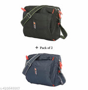 Pack of 2 Stylish Waterproof Shoulder Sling Bags for Men & Women | Travel, Office, College, Multipurpose Crossbody Bags