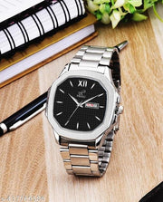 Day & Date Functioning Square Dial Analog Watch For Men & Boy