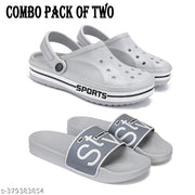 Armado Casual Comfortable and Lightweight Flip flop clogs | fashionable Clogs | Clogs with High Quality Sole_ pack of 2_1907+1589