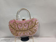 REAL LIFE STUNNING FABULOUS AND DELUXE FESTIVE/PARTY/WEDDING/BRIDAL CLUTCH FOR WOMEN