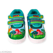 Coolz Kids Stylish Casual Comfortable Lightweight Shoes Dino Green for 1-4 Years Boys and Girls