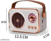 Luxe Vintage Bluetooth Speaker - Loud Audio & Classic Retro Look for Office & Desktop