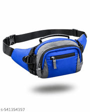 Hawklyn Waterproof Waist Bag for Men & Women - RFID Safe, Large Fanny Pack with Premium Stitching & Branded Zippers - Hiking, Travel, Running Money Belt, Polyester, Black