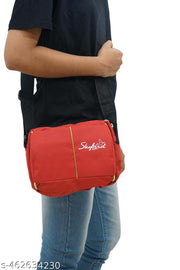 Women Red Cross Body Fancy Sling bags