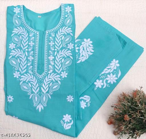 Chikankari Cotton Kurti