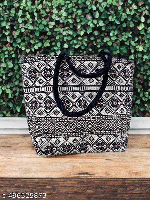 Bold Elegance: The Black Blossom Cuve Tote l Shopping bags
