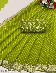 Jivika Petite Sarees (100% Real Georgette)