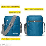 Water Resistance Side Bag - Travel Bag - Office Business Bag - Cross Body Bag - Messenger Bag - Sling Bag for Men and Women Adjustable Strap