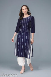 Printed Crepe Straight Festival Kurti Wear link Daily Wear Kurti (Combo Pack 6 Kurta )
