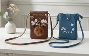 MAHABAL Sling Bags for Women Latest |Crossbody Bag | Phone Bag Stylish PU Leather. Mobile Cell Phone Holder Pocket Purse Wallet Mini Shoulder Bags Ideal Gift for Women.(Pair of 2 sling )