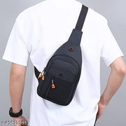 1pc Durable Chest Bag, Outdoor Mountaineering Cycling Travel Crossbody Bag, Small Lightweight Portable Waist Bag, Three-layer Large Capacity Fanny Pack