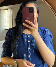 Stylish blue single gown