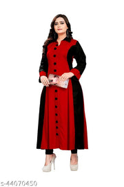 Women's Rayon Cotton Blend Solid Stylish Kurta