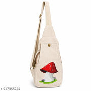 White Small Hand with eye & White Small Red Mushroom Print CB Combo