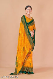 Graceful Printed Chiffon Saree for Daily & Party Wear