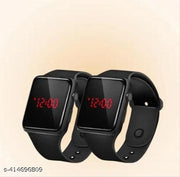 Selling And Hot Demand Smart And Digital Sqare Led WAtch For Kids And Boys  2Pcs