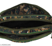 Army Military Shaving Kit/ Bag. Travelling Kit Pouch with 3 Zip Pockets & 1 Side Pockets Travel Shaving Bag (Indian Army Print, Green)