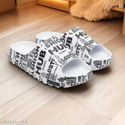 Boys Stylish Combo White & Black Flip-flops Slipper, Light-weight, Comfortable, Slides for Boys.