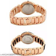 Lettest Fashionable Round Dial Analog Watch Combo For Girls/ Women