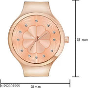 Best Quality Ethnic Embossed Designer Shine Round Dial Watches for Girls
