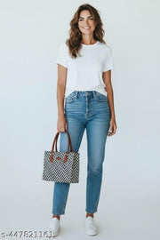 Stylish Printed Tote Bag for Women | Spacious Daily Use Handbag | College & Office Shoulder Bag for Girls”
