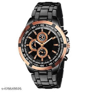 Stylish Men Analog Watch | Stainless Steel Strap | Party & Daily Wear