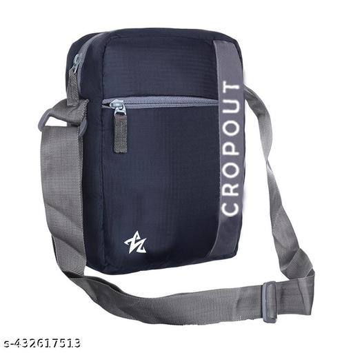 Fancy Nylon Blue Sling Cross Body Travel Office Business Messenger one Side Shoulder Bag for Men and Women