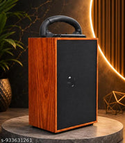 Portable Wooden Bluetooth Speaker with Deep Bass