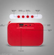 Outdoor Bluetooth Speaker with HD Stereo Sound, USB, TF Card, AUX & FM Radio | Rechargeable Wireless Music Speaker for Travel & Camping